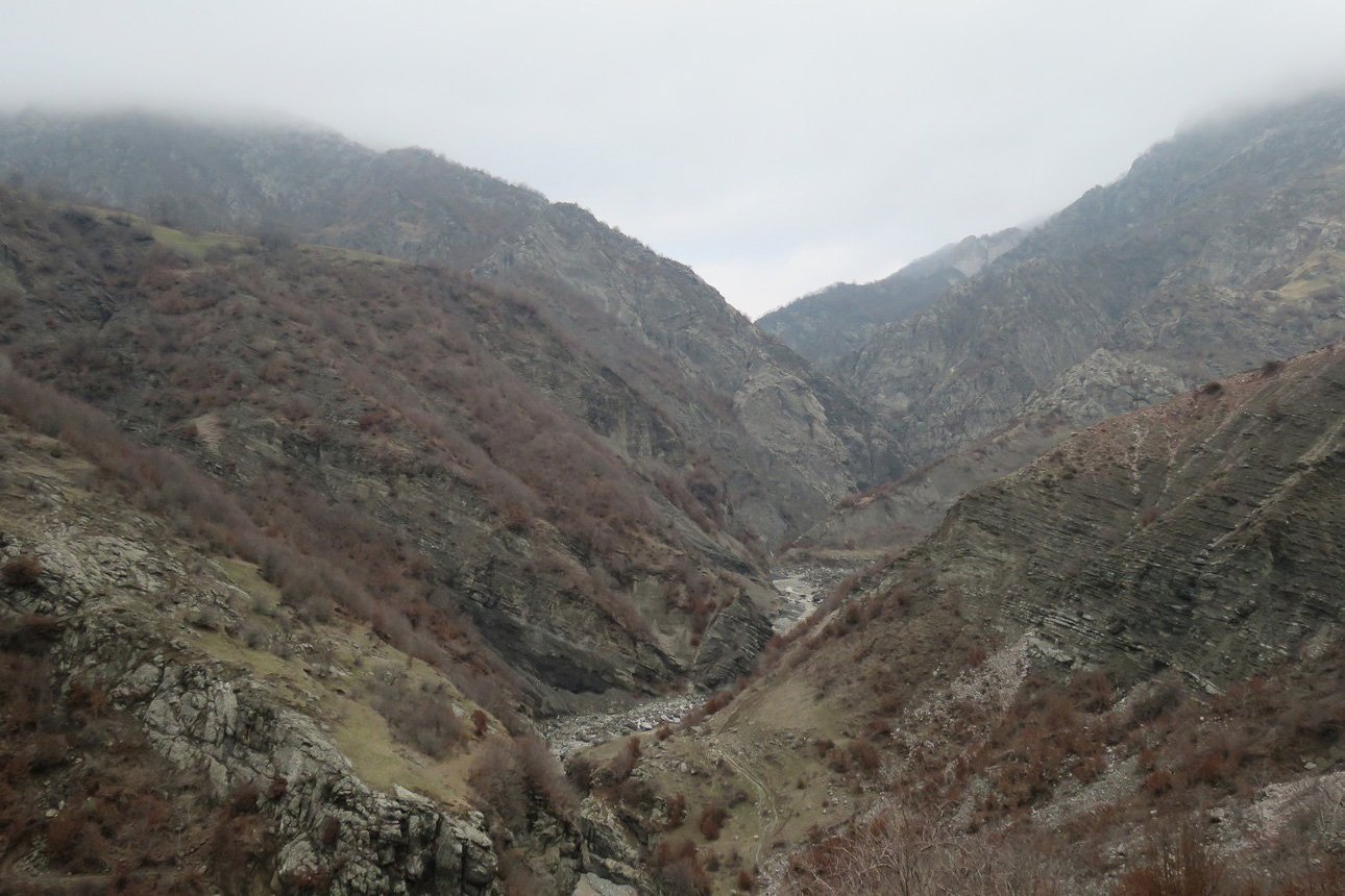 Весенне-зимний Азербайджан. Предгорья Большого Кавказа