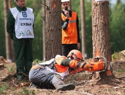 Сборная команда Минлесхоза Беларуси приняла участие в чемпионате России среди вальщиков леса